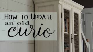 Complete Tutorial on How To Update a Curio Cabinet [upl. by Graubert]