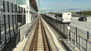 MONTREAL REM RIDE TO BROSSARD STATION WITH SkyOfTheUniverse [upl. by Assenab822]