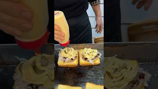 Street Burger Toast  Korean Street Food shortsvideo [upl. by Xad]