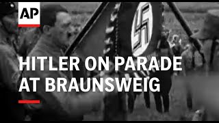 HITLER ON PARADE AT BRAUNSWEIG [upl. by Atinuahs]