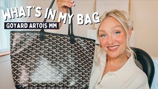 WHATS IN MY BAG  GOYARD ARTOIS MM  LauraLee [upl. by Atterehs]