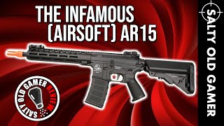 ASG Armalite M15 Defense MLok Airsoft AEG  SaltyOldGamer Airsoft Review [upl. by Richmond]