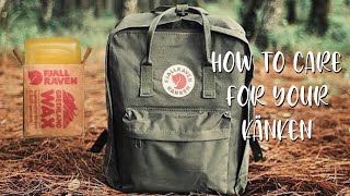 How to care for your Fjallraven Kanken and make it waterproof Greenland wax tutorial [upl. by Brownley]