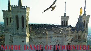 Lyon  La Basilique NotreDame de Fourvière  Drone Attacked by the Bird [upl. by Corrie]