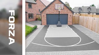 FORZA  Basketball Court Modular Floor Tiles System FIBA CERTIFIED [upl. by Ivel220]