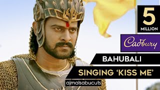 Bahubali Singing quotKiss Mequot  Cadbury Silk New Ad  ajmalsabucuts [upl. by Naic]