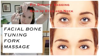 Stimulate facial bones to address wrinkles and sagging with an otto tuning fork [upl. by Ellehcar776]