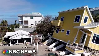 Wide destruction after Hurricane Milton pounds Florida [upl. by Ennyletak]