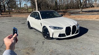 2024 BMW M3 Competition Start Up Exhaust Test Drive Walkaround POV and Review [upl. by Schertz]