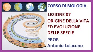 CORSO DI BIOLOGIA  Lezione 07  Lorigine della Vita ed Evoluzione delle Specie [upl. by Amadeo]