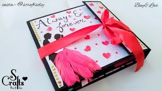 Scrapbook 💕  Handmade  S Crafts  Anniversary Scrapbook  Customisable  gift ideas [upl. by Martens]