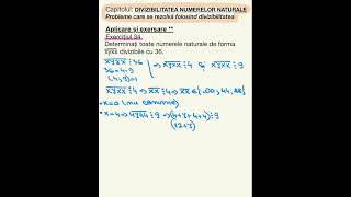 Ex 34  pag 52 Probleme care se rezolvă cu divizibilitate  Matematică 6 [upl. by Tak]