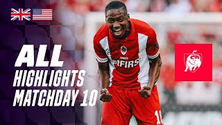 ALL HIGHLIGHTS MATCHDAY 10 👀⚽ Jupiler Pro League 2324 [upl. by Nnayram]