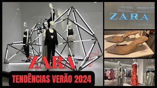 ZARA VERÃO 2024 🔥 TOUR completo pelas TENDÊNCIAS de MODA feminina [upl. by Zipnick]