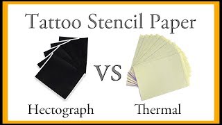 Tattoo Review Hectograph VS Thermal Stencil Paper [upl. by Regen]