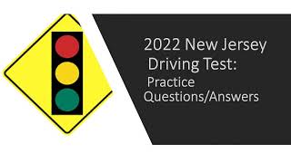 DMV Driving Test New Jersey  Practice Test QuestionAnswers [upl. by Elana]