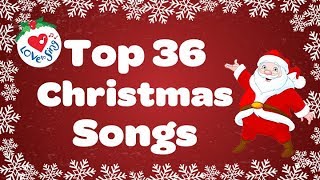 Top 36 Popular Christmas Songs and Carols Playlist 🎅 [upl. by Brink]