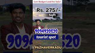 Per Sqft  Rs275  Low Budget Emi Plot in Pazhaverkadu  DTCP Approved  Beach  Boat Spot [upl. by Clausen]