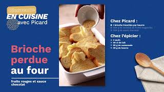 Recette brioche perdue au four fruits rouges et sauce chocolat [upl. by Mulvihill329]