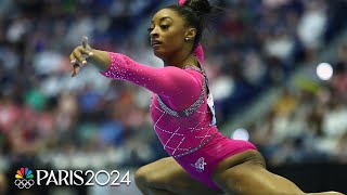 Simone Biles DOMINATES Core Hydration Classic in first meet of Olympic cycle  NBC Sports [upl. by Ecirted372]