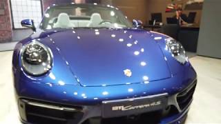 Enzianblau Porsche 992 Carrera 4S Porsche Exclusive 4k 60p [upl. by Esertak]