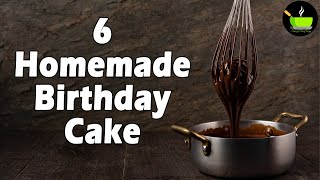 6 Easy Birthday Cake Recipes [upl. by Ehsom]