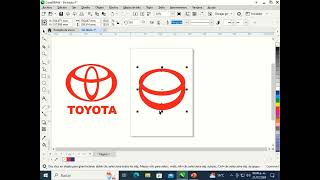 Como diseñar el logo Toyota en Corel DRAW  Video tutorial [upl. by Barram300]