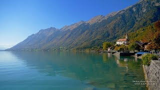 4K Lake Brienz Berner Oberland SWITZERLAND アルプス山脈 [upl. by Charline927]