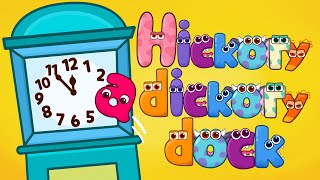 Hickory dickory dock with ZooZooSong monsters  Telling time in English [upl. by Airotel]