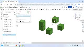 Onshape Puzzle Cube Part 2 [upl. by Noryk]