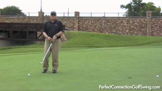 Golf Putting Tip Left Wrist Breaking Down [upl. by Akemat]