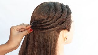 3 antique hairstyle for girls  unique hairstyle  open hair hairstyle  ponytail hairstyle [upl. by Bride]