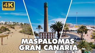 MASPALOMAS  🌞 Gran Canaria  🏖️ Playa del Ingles amp Dunes amp Meloneras ► FULL TOUR 4K ► [upl. by Idram]