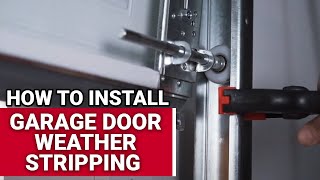 How To Install Garage Door Weather Stripping  Ace Hardware [upl. by Moitoso72]