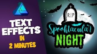 Affinity Designers BEST Kept Secret for Text Effects [upl. by Letnuahs]