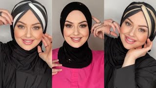 Şal Bone Nasıl Bağlanır Hızlı ve Kolay Şal Bağlama Modelleri  Easy Turban Hijab Tutorial [upl. by Jollanta]