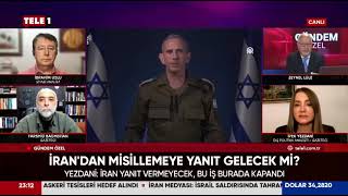 Tele 1 tv gündem özel 26 ekim 2024 israil saldırısı zeynel lüle ile [upl. by Nahshunn]