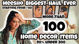 Meesho 100 Home Decor Items😱  घर को सजाएं Budget मे 100 HOME DECOR ITEMS  Chepest  Affordable [upl. by Weston]