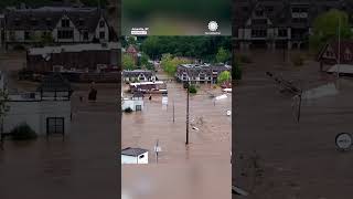 Asheville Underwater Drone captures Helene’s massive flooding [upl. by Aitercul]