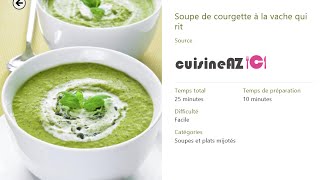 Soupe de courgette à la vache qui rit [upl. by Allanson209]