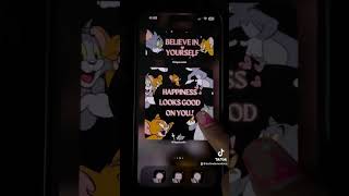 Tom amp Jerry themed iphoneaesthetic ☺️ aestheticiphone iphonewallpapers smartphone [upl. by Charie]