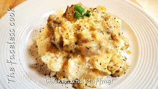 Crockpot chicken and dressing [upl. by Ahtenek]