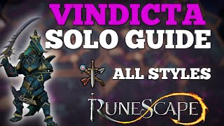 Vindicta Solo Guide for Beginners UPDATED 2021  ALL STYLES  Learn Vindicta Easily  Runescape 3 [upl. by Ifill556]