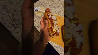 How do you all prefer your hotdogs youtubeshorts food homemadefood foodie [upl. by Akcinahs]