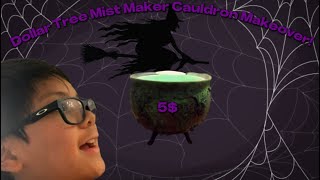 Giving A Dollar Tree Cauldron Mist Maker a Makeover [upl. by Nowaj]