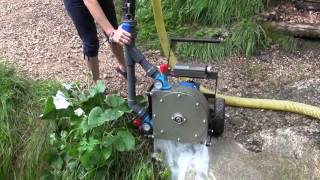 Test 2 Generatore idroelettrico a turbina Pelton [upl. by Wsan]