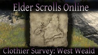 Clothier Survey West Weald Elder Scrolls Online ESO [upl. by Grory818]