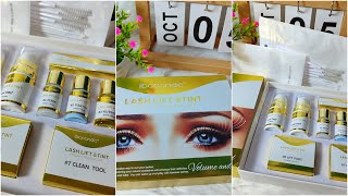 IBCCCNDC LASH LIFT AND TINT EYELASH PERMING KIT [upl. by Dnomyaw524]