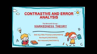 Markedness Theory  Contrastive and Error Analysis [upl. by Cummine]