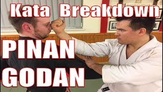 Kata PINAN GODAN  Beginners Breakdown [upl. by Junia]